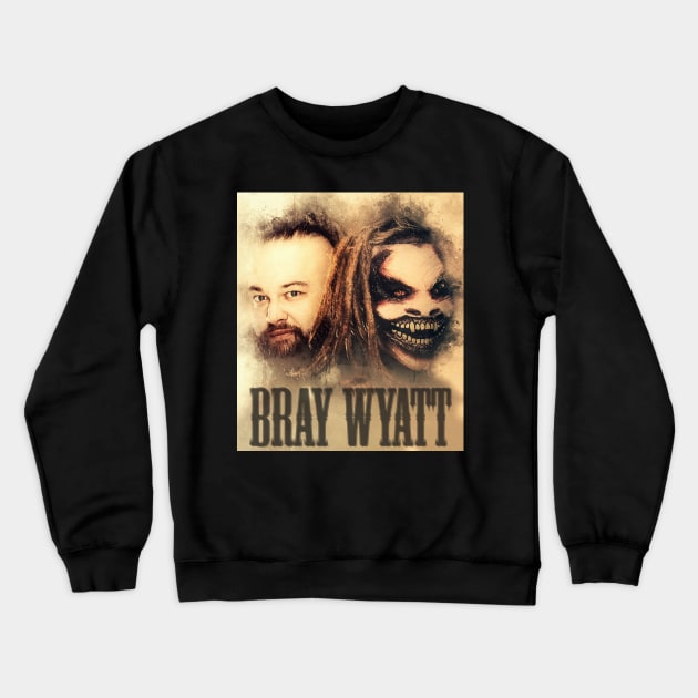 BRAY WYATT - VINTAGE-2 Crewneck Sweatshirt by MufaArtsDesigns